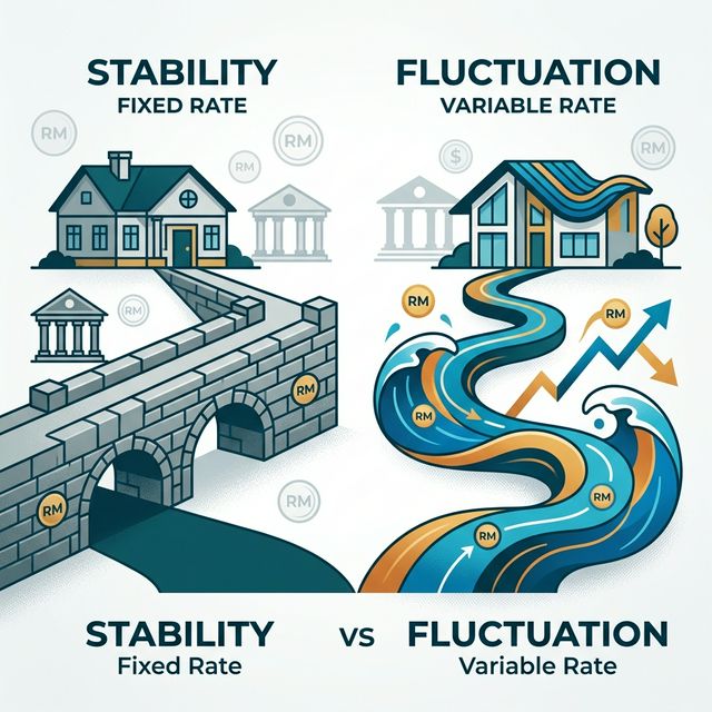 Fixed vs Variable Rate Mortgage Malaysia 2026