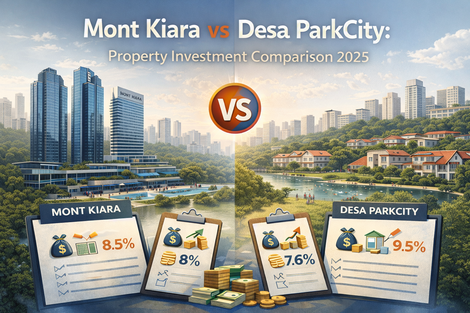 Mont Kiara vs Desa ParkCity: Property Investment Comparison 2025